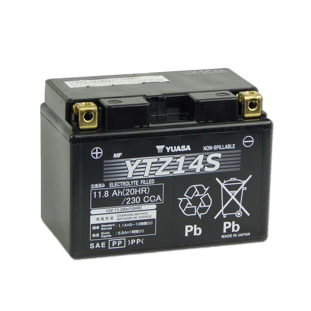 Yuasa YTZ14S (YTZ14-S)12V 11,2Ah gondozásmentes AGM (zselés) motor akkumulátor Yuasa YTZ14S (YTZ14-S)12V 11,2Ah gondozásmentes AGM (zselés) motor akkumulátor