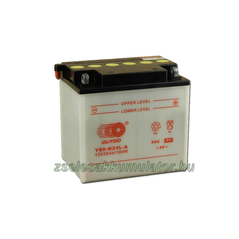OUTDO Y60-N24L-A 12V 28Ah Motor akkumulátor sav nélkül