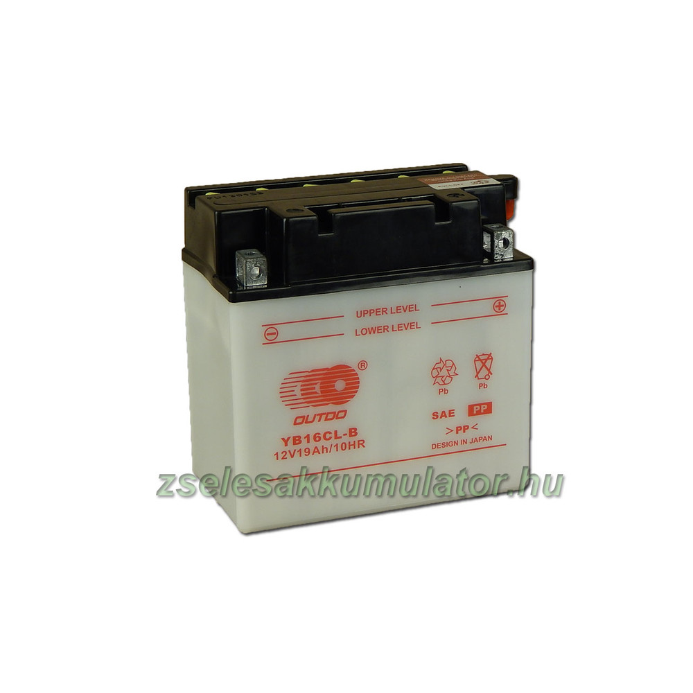 OUTDO YB16CL-B 12V 19Ah Motor akkumulátor sav nélkül OUTDO YB16CL-B 12V 19Ah Motor akkumulátor sav nélkül
