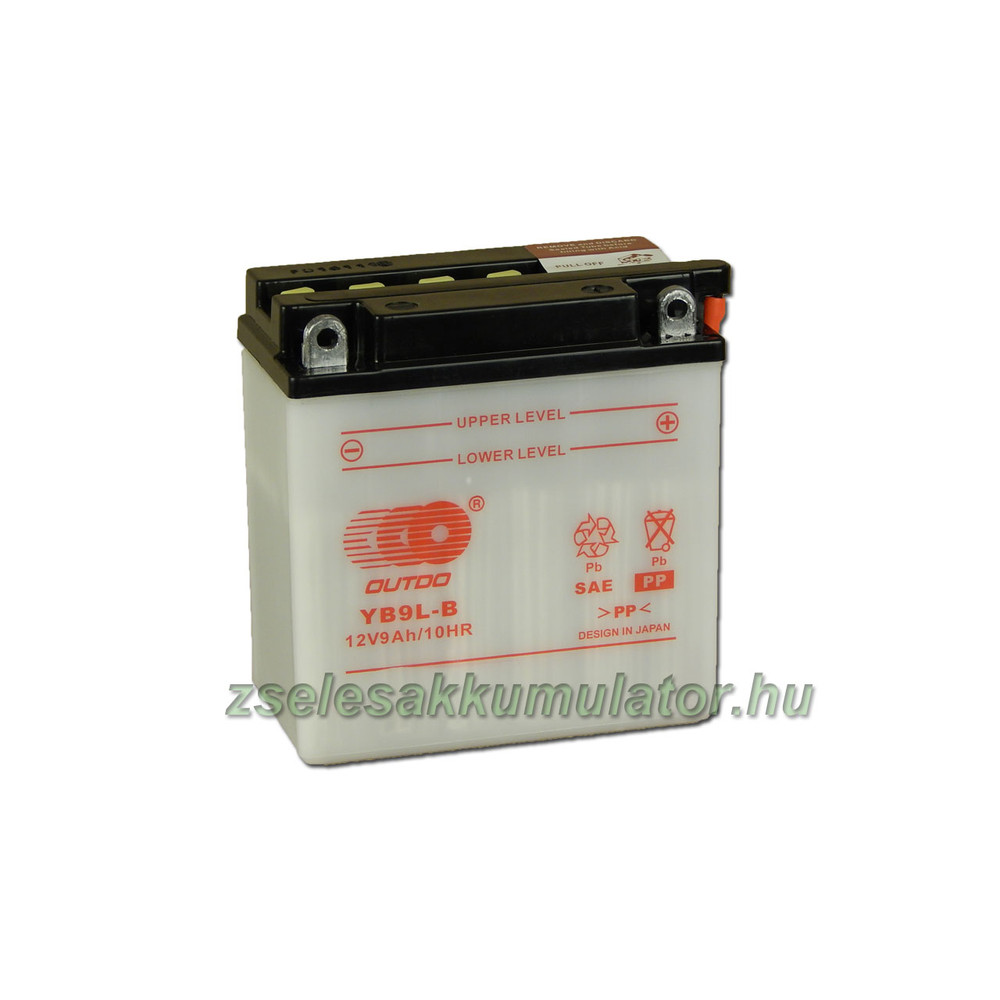 OUTDO YB9L-B 12V 9Ah Motor akkumulátor sav nélkül