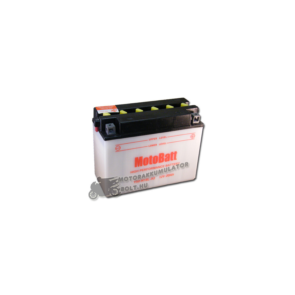 MotoBatt Y50N18L-A2 12V 20Ah Motor akkumulátor sav nélkül MotoBatt Y50N18L-A2 12V 20Ah Motor akkumulátor sav nélkül