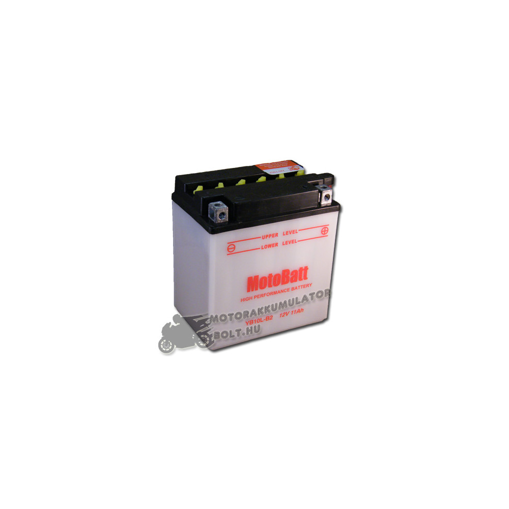 MotoBatt YB10L-B2 12V 11Ah Motor akkumulátor sav nélkül MotoBatt YB10L-B2 12V 11Ah Motor akkumulátor sav nélkül