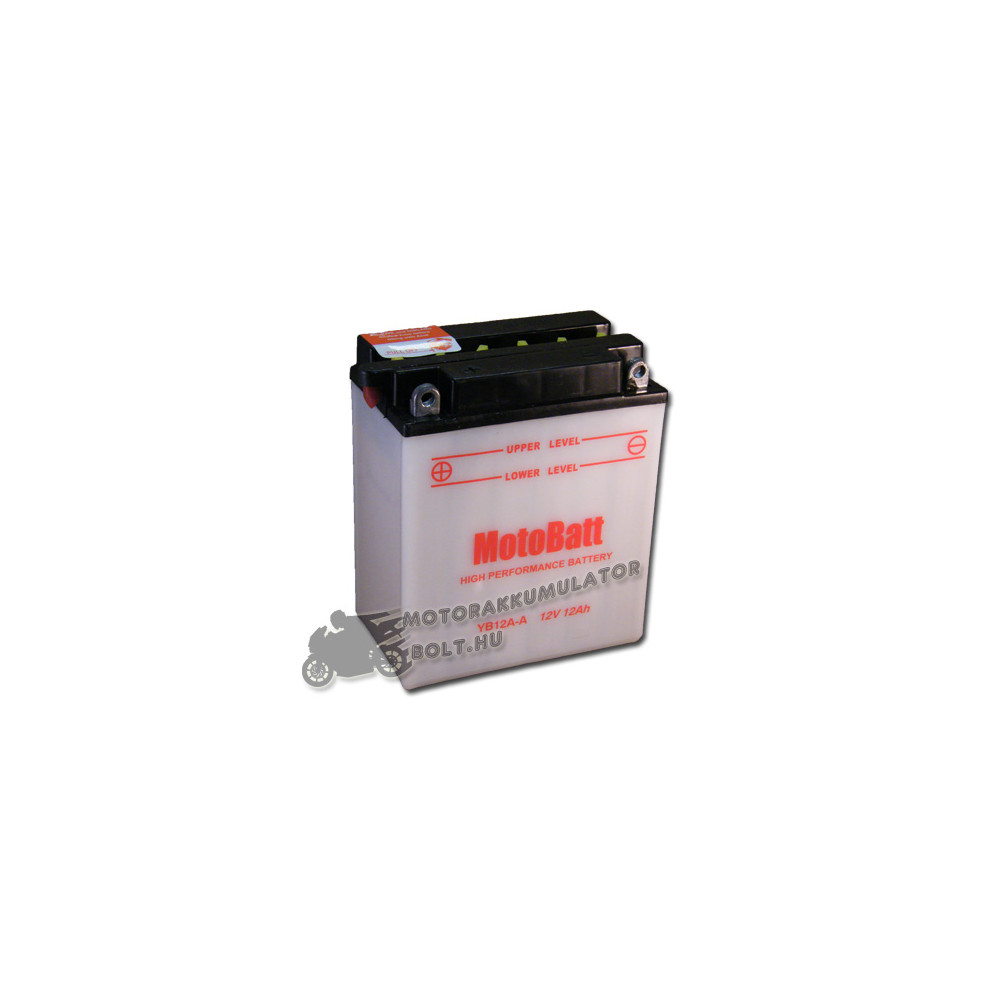 MotoBatt YB12A-A 12V 12Ah Motor akkumulátor sav nélkül MotoBatt YB12A-A 12V 12Ah Motor akkumulátor sav nélkül
