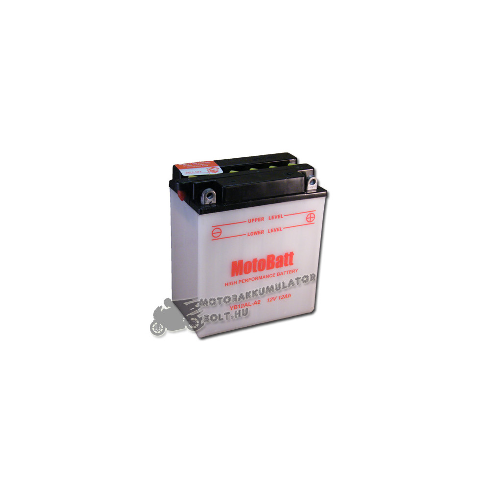 MotoBatt YB12AL-A2 12V 12Ah Motor akkumulátor sav nélkül