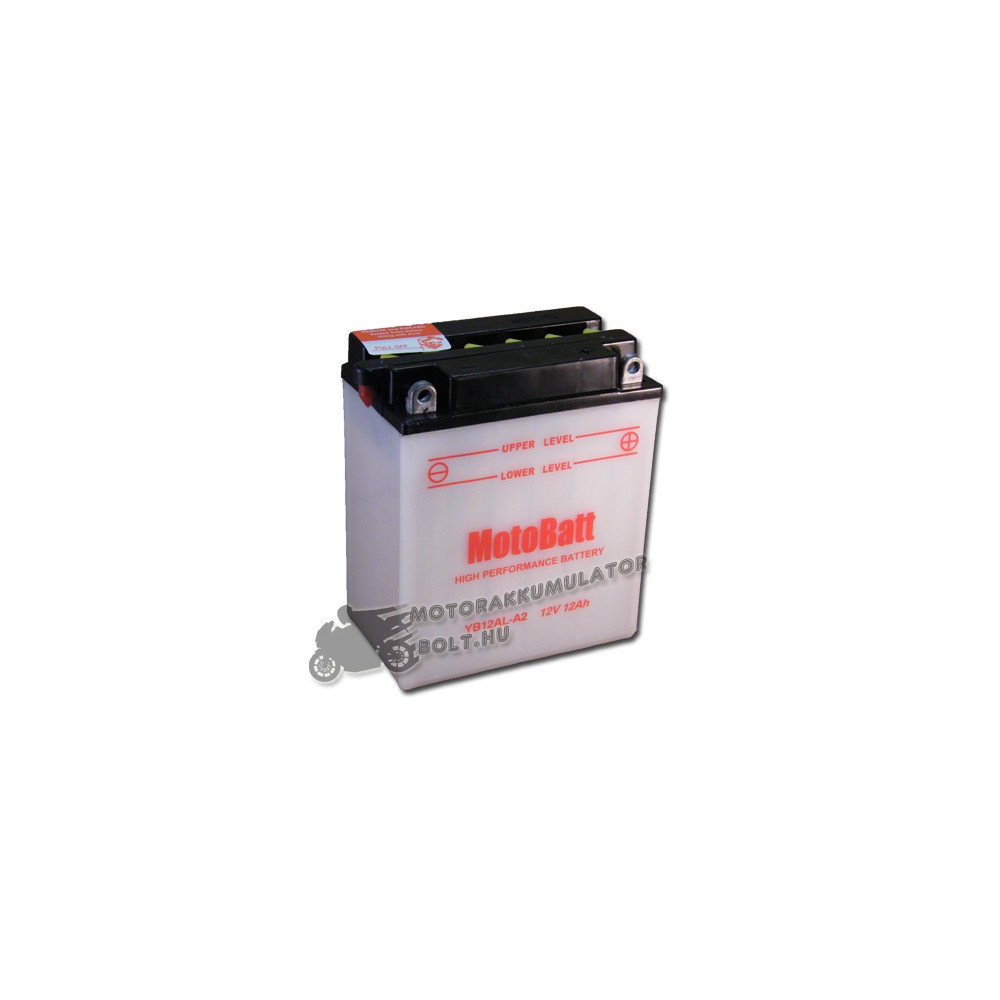 MotoBatt YB12B-B2 12V 12Ah Motor akkumulátor sav nélkül MotoBatt YB12B-B2 12V 12Ah Motor akkumulátor sav nélkül