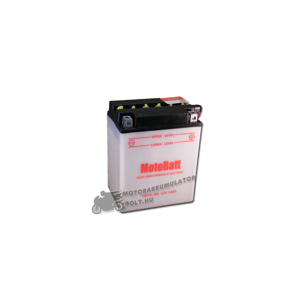MotoBatt YB14L-B2 12V 14Ah Motor akkumulátor sav nélkül MotoBatt YB14L-B2 12V 14Ah Motor akkumulátor sav nélkül
