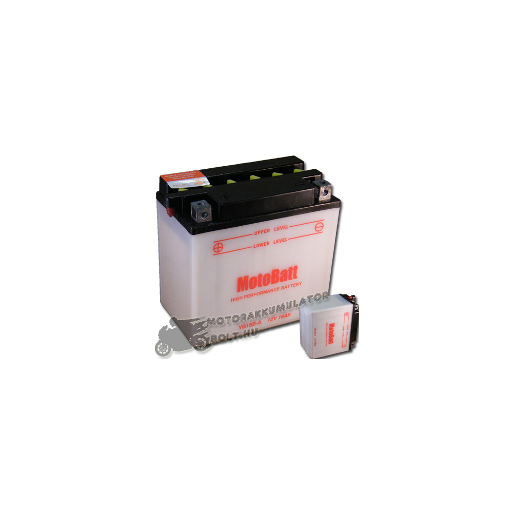 MotoBatt YB16B-A 12V 16Ah Motor akkumulátor sav nélkül MotoBatt YB16B-A 12V 16Ah Motor akkumulátor sav nélkül