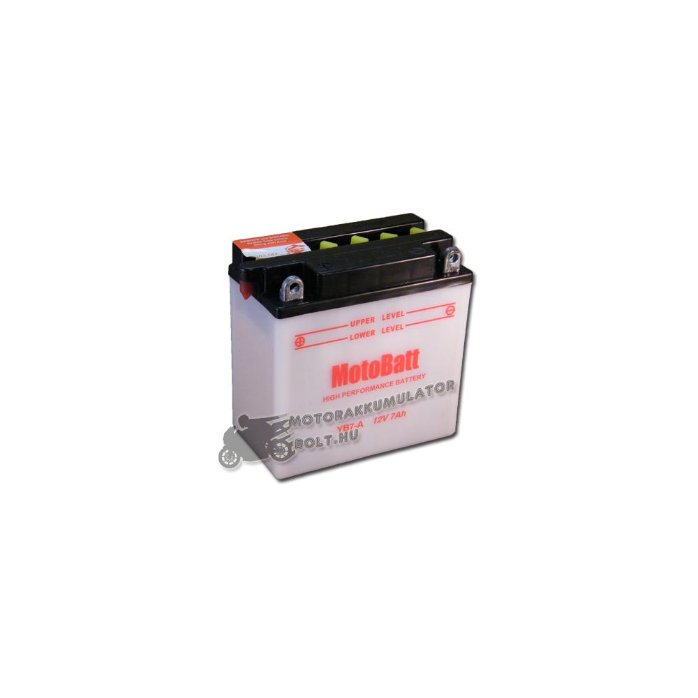 MotoBatt YB7-A 12V 8Ah Motor akkumulátor sav nélkül MotoBatt YB7-A 12V 8Ah Motor akkumulátor sav nélkül