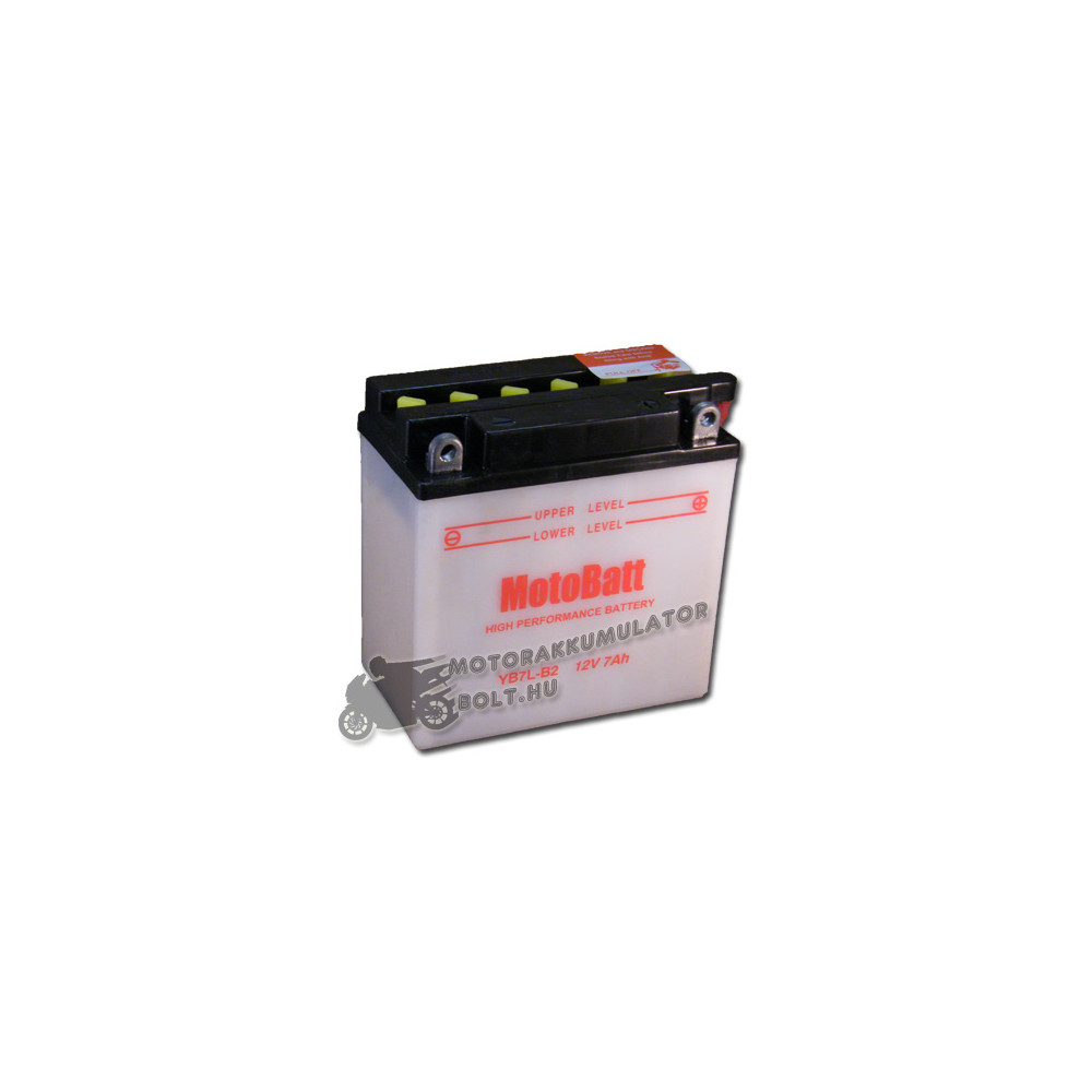 MotoBatt YB7L-B2 12V 8Ah Motor akkumulátor sav nélkül MotoBatt YB7L-B2 12V 8Ah Motor akkumulátor sav nélkül