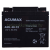 Acumax ALM40-12 12V 40Ah longlife zselés akkumulátor előlnézet_2