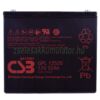 CSB GPL12520 12V 52Ah zselés akkumulátor előlnézet