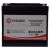 HAIDI 12V 50Ah ciklikus Lítium akkumulátor előlnézet
