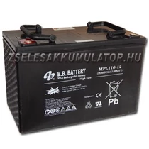 BB Battery 12V 110Ah Zselés akkumulátor