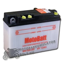 MotoBatt  6N12A-2D 6V 12Ah Motor akkumulátor sav nélkül MotoBatt  6N12A-2D 6V 12Ah Motor akkumulátor sav nélkül