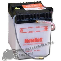 MotoBatt  6N4-2A 6V 4Ah Motor akkumulátor sav nélkül MotoBatt  6N4-2A 6V 4Ah Motor akkumulátor sav nélkül