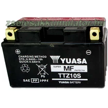 Yuasa TTZ10S-BS 12V 8,6Ah gondozásmentes AGM (zselés) motor akkumulátor Yuasa TTZ10S-BS 12V 8,6Ah gondozásmentes AGM (zselés) motor akkumulátor