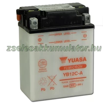 Yuasa YB12C-A 12V 12Ah Motor akkumulátor sav nélkül Yuasa YB12C-A 12V 12Ah Motor akkumulátor sav nélkül
