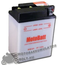 MotoBatt B38-6A 6V 13Ah Motor akkumulátor sav nélkül MotoBatt B38-6A 6V 13Ah Motor akkumulátor sav nélkül