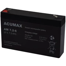 Acummax AM 7,2-6  6V 7,2Ah Zselés akkumulátor  Acummax AM 7,2-6  6V 7,2Ah Zselés akkumulátor