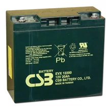  CSB 12V 20Ah Zselés Akkumulátor EVX 12200