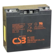 CSB 12V 20Ah Zselés Akkumulátor GP 12200  CSB 12V 20Ah Zselés Akkumulátor GP 12200