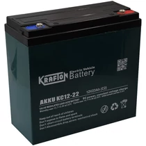 Krafton KC12-22 12V 23Ah Ciklikus Zselés akkumulátor  elektromos kerékpárba 