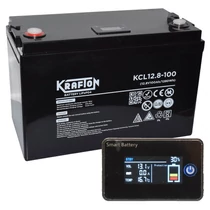 Krafton 12V 100Ah LiFePO4 100Ah 12.8V 1280Wh lítium Ciklikus akkumulátor