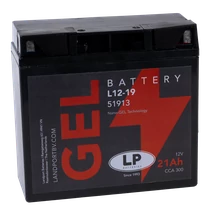 Landport GEL LT12-19 12V 21Ah gondozásmentes GÉL (zselés) motor akkumuláto