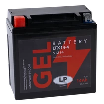 Landport GEL LTX14-4 12V 12Ah gondozásmentes GÉL (zselés) motor akkumulátor