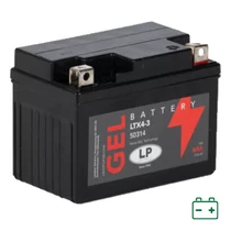 A Landport GEL LTX4-3 (YTX4L-BS, YTX4L-BS) 12V 4Ah gondozásmentes GÉL (zselés) motor akkumulátor