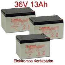Leaftron 12V 13Ah Ciklikus zselés akkumulátor elektromos kerékpárba-36V-os csomag Leaftron 12V 13Ah Ciklikus zselés akkumulátor elektromos kerékpárba-36V-os csomag