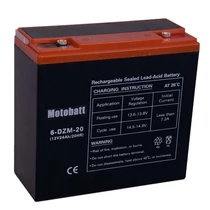 Motobatt (6-DZM-20) 12V 24Ah Ciklikus zselés akkumulátor elektromos kerékpárba Motobatt (6-DZM-20) 12V 24Ah Ciklikus zselés akkumulátor elektromos kerékpárba
