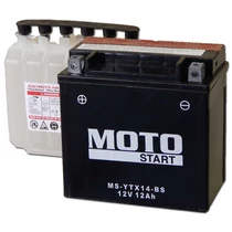 MotoSTART YTX14-BS 12V 12Ah gondozásmentes AGM (zselés) motor akkumulátor  MotoSTART YTX14-BS 12V 12Ah gondozásmentes AGM (zselés) motor akkumulátor