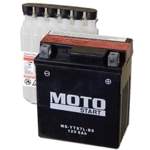 MotoSTART YTX7L-BS 12V 6Ah gondozásmentes AGM (zselés) motor akkumulátor  MotoSTART YTX7L-BS 12V 6Ah gondozásmentes AGM (zselés) motor akkumulátor