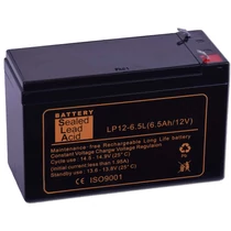 SLA 12V 6,5Ah LONGLIFE Zselés akkumulátor LP12-6.5L