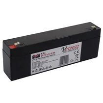 Ve POWER 12V 2,2Ah zselés akkumulátor Ve12022