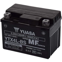 Yuasa YTX4L-BS 12V 3Ah gondozásmentes AGM (zselés) motor akkumulátor  Yuasa YTX4L-BS 12V 3Ah gondozásmentes AGM (zselés) motor akkumulátor