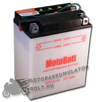 MotoBatt SCB14L-A2 12V 14Ah Motor akkumulátor sav nélkül MotoBatt SCB14L-A2 12V 14Ah Motor akkumulátor sav nélkül