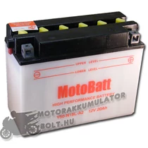 MotoBatt Y50N18L-A2 12V 20Ah Motor akkumulátor sav nélkül MotoBatt Y50N18L-A2 12V 20Ah Motor akkumulátor sav nélkül