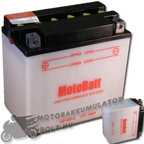 MotoBatt YB16B-A 12V 16Ah Motor akkumulátor sav nélkül MotoBatt YB16B-A 12V 16Ah Motor akkumulátor sav nélkül