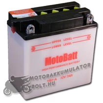 MotoBatt YB7-A 12V 8Ah Motor akkumulátor sav nélkül MotoBatt YB7-A 12V 8Ah Motor akkumulátor sav nélkül