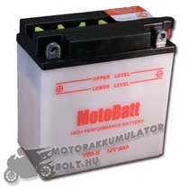 MotoBatt YB9-B 12V 9Ah Motor akkumulátor sav nélkül MotoBatt YB9-B 12V 9Ah Motor akkumulátor sav nélkül