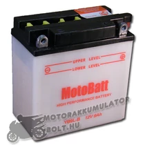 MotoBatt YB9L-B 12V 9Ah Motor akkumulátor sav nélkül MotoBatt YB9L-B 12V 9Ah Motor akkumulátor sav nélkül