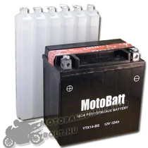 MotoBatt YTX14-BS 12V 12Ah Motor akkumulátor MotoBatt YTX14-BS 12V 12Ah Motor akkumulátor