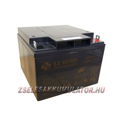 BB Battery 12V 26Ah Zselés akkumulátor BPL-26-12