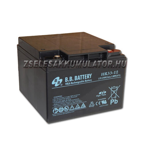 BB Battery 12V 33Ah  Zselés akkumulátor HR33-12