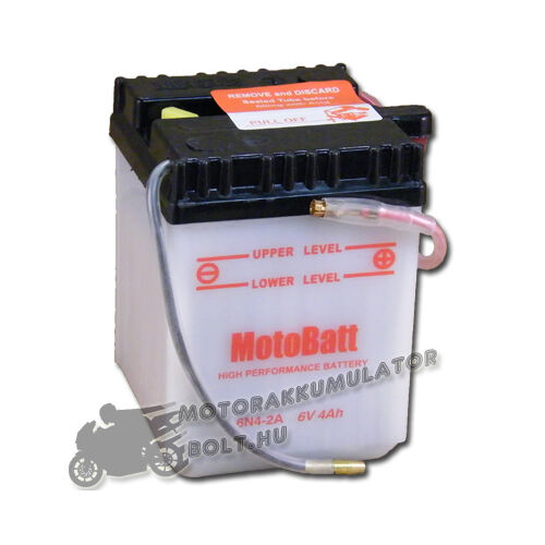 MotoBatt  6N4-2A 6V 4Ah Motor akkumulátor sav nélkül