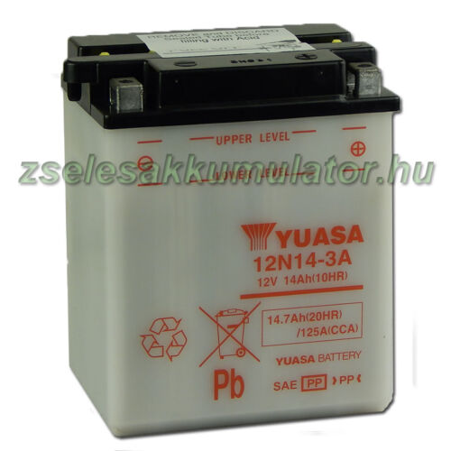 Yuasa 12N14-3A 12V 14Ah Motor akkumulátor sav nélkül