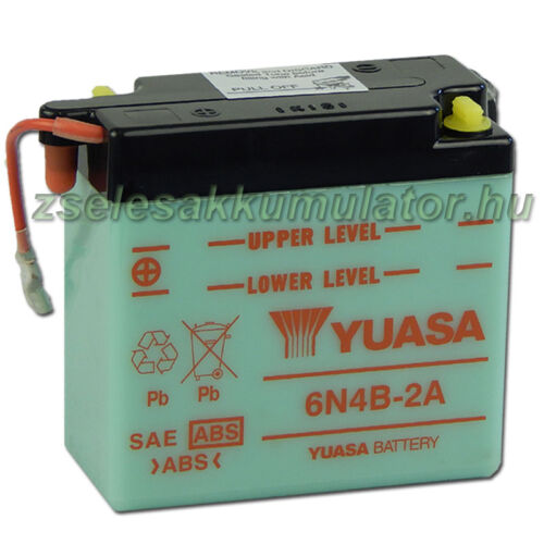 Yuasa 6N4B-2A 6V 4Ah Motor akkumulátor sav nélkül