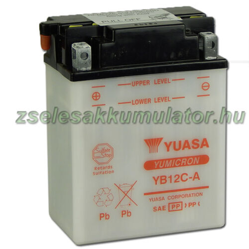 Yuasa YB12C-A 12V 12Ah Motor akkumulátor sav nélkül